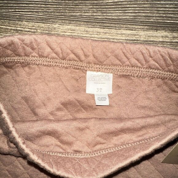 Grayson Collective Toddler Quilted Jogger Pants, Brown Size 3T. NWT. 3 - Picture 4 of 6